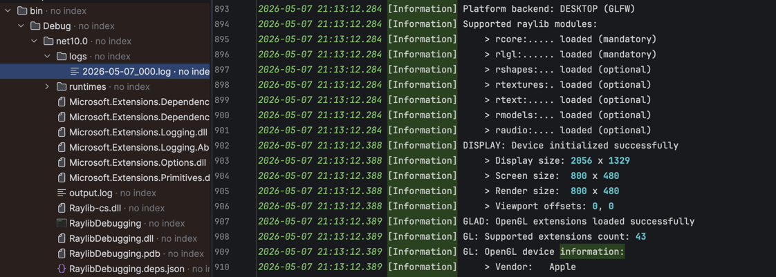 Logs folder